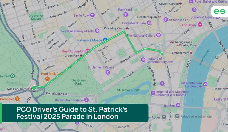 St. Patrick's Day parade route