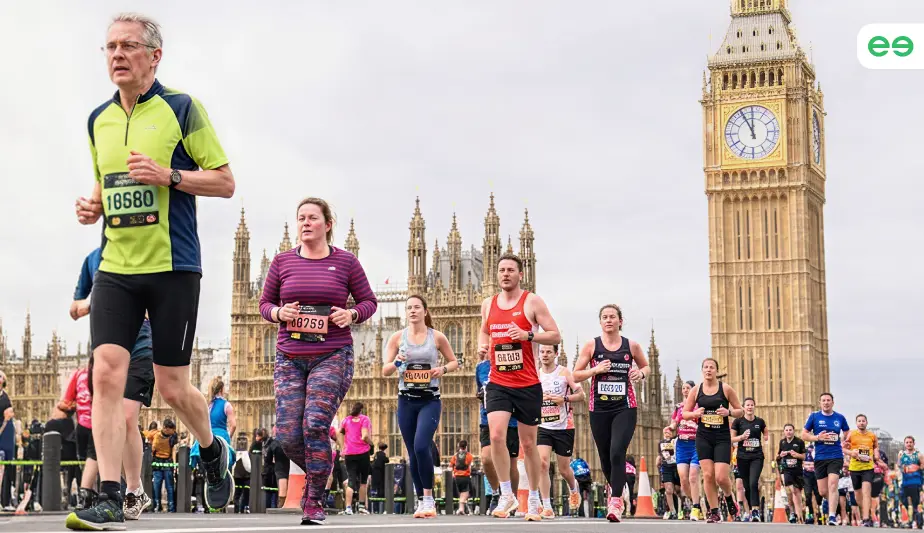 London Marathon runners